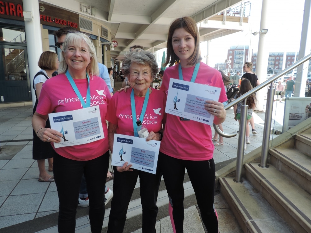 Abseiling feat by 90-year-old from Tunbridge Wells